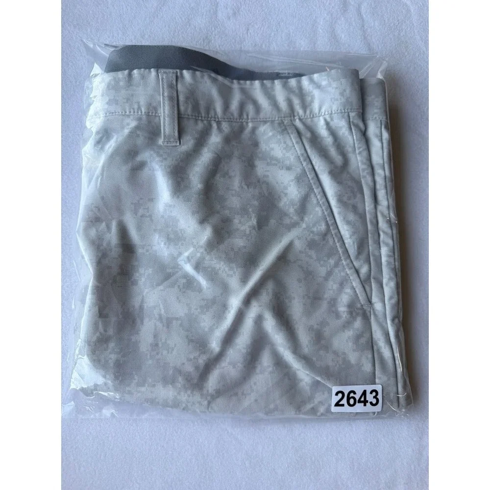 Adidas Primegreen Golf Shorts Men 40 Gray Digital Camo Stretch Performance